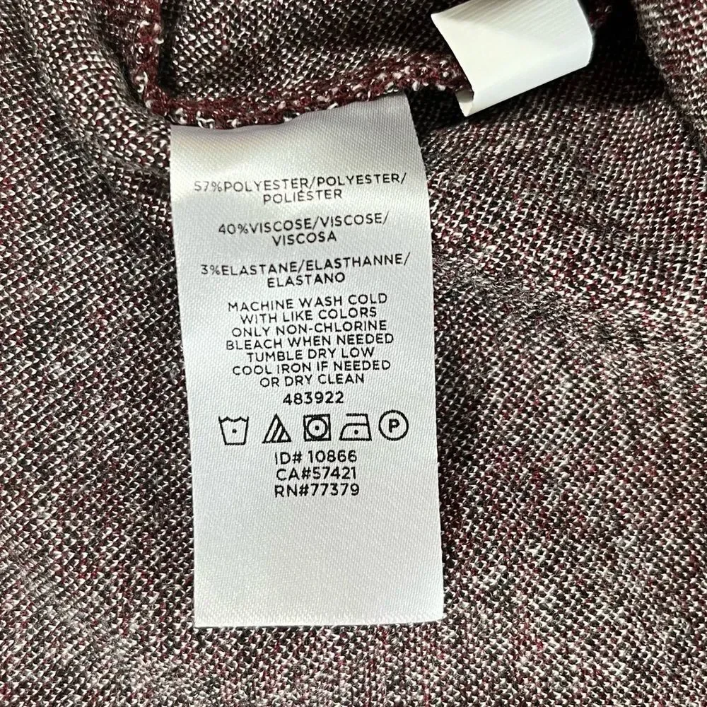 Ann Taylor Petite Plaid Short Sleeve Blouse - Picture 5 of 6